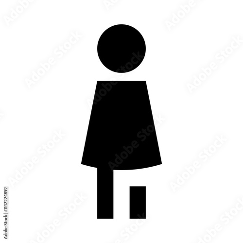 Woman Person Solid Icon 