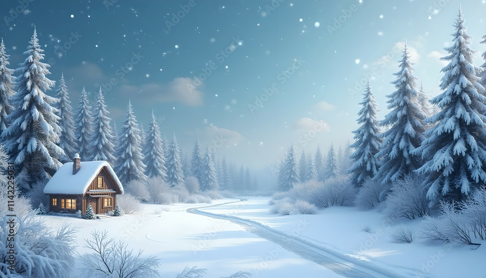 Christmas card with space for wishes Christmas card with space for wishes