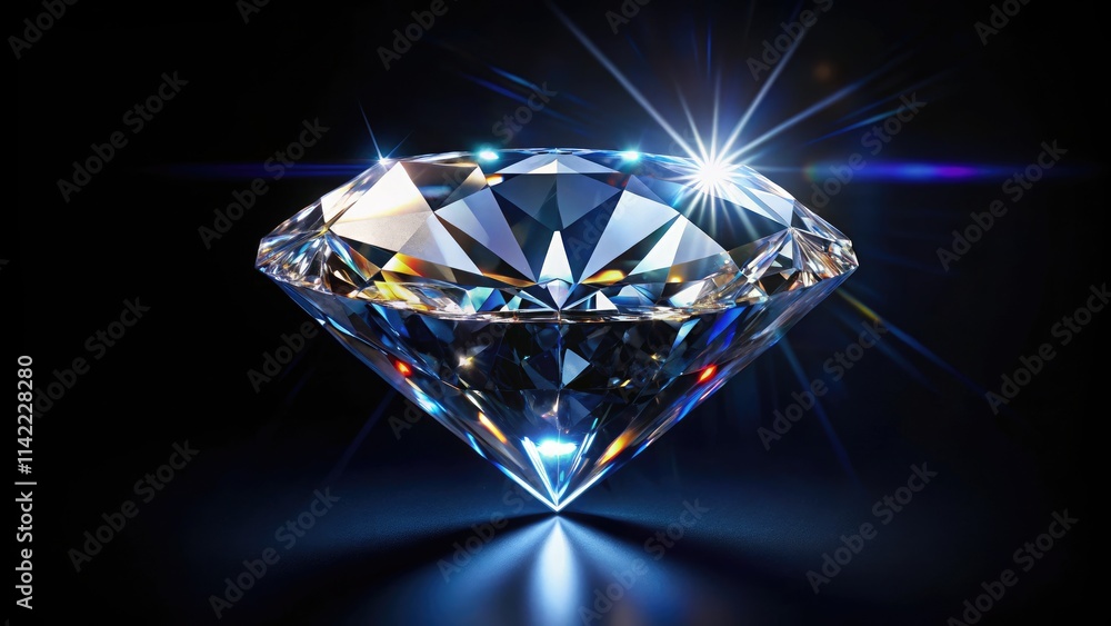 Drone captures a precious gemstone's aerial perspective; black background, low-key lighting highlights its geological beauty. Drone captures a precious gemstone's aerial perspective; black background, low-key lighting highlights its geological beauty.