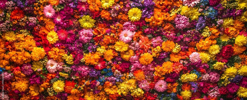 Vibrant colorful flower background texture. Vibrant colorful flower background texture.