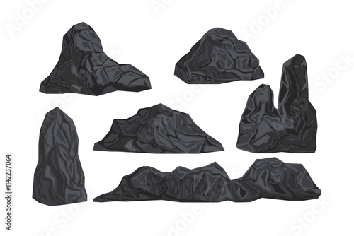 vector stone rock asset pack
