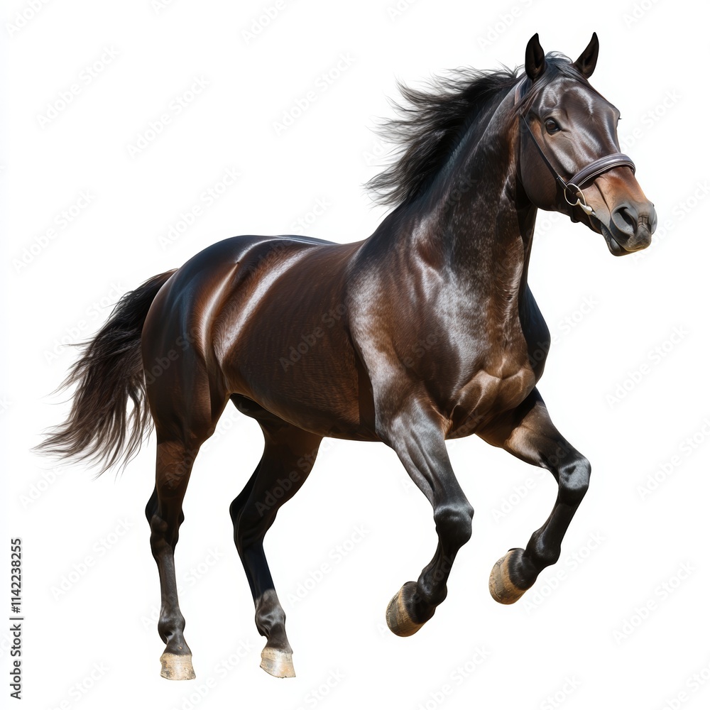 Obraz premium horse isolated on white background