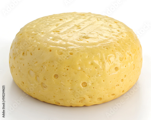 3D Rendering of a Textured Cheese Ball Free PNG: Realistic Food Clipart for Designs.