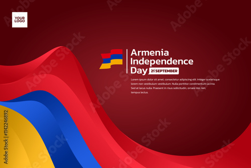 Armenia flag background, Armenia independence day 21st september