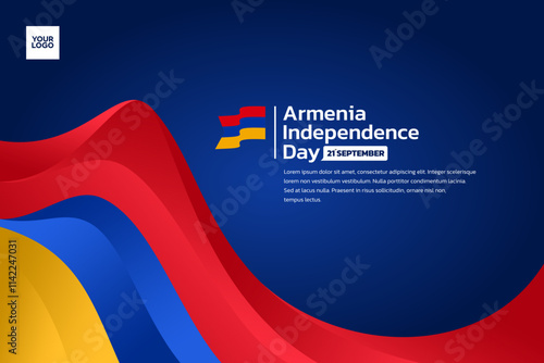 Armenia flag background, Armenia independence day 21st september