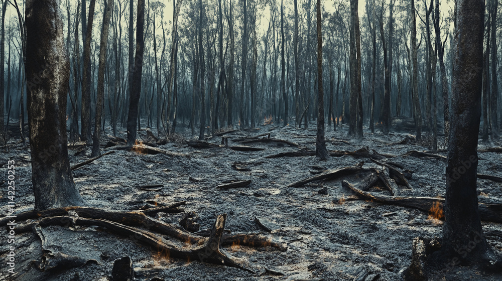 Aftermath of Forest Fire - A Stark Future Aftermath of Forest Fire - A Stark Future