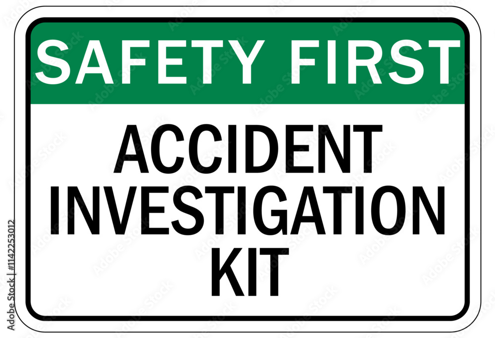 Report all accidents and injuries sign Report all accidents and injuries sign