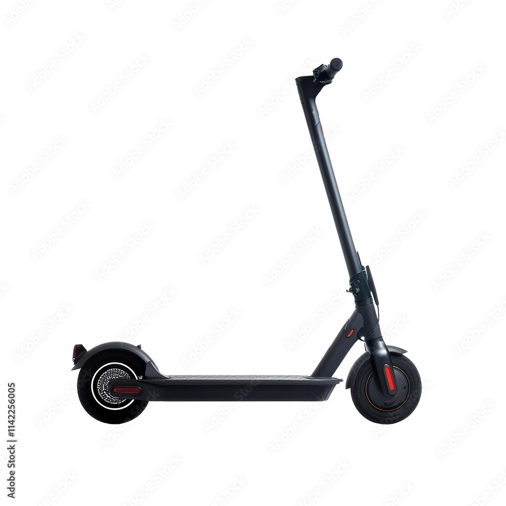 Electric scooter side view Electric scooter side view