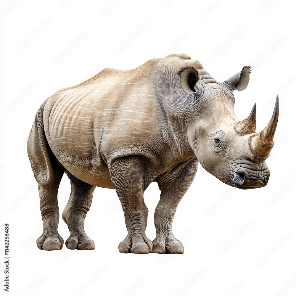 Obraz premium Rhino isolated on white background