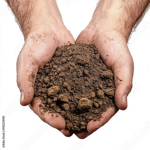 Hands Soil Isolated