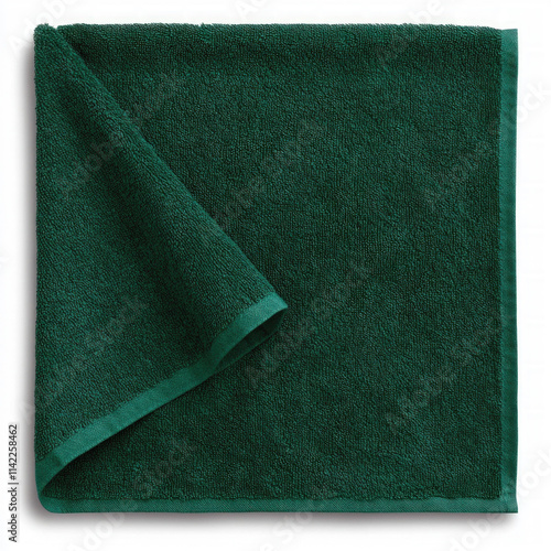 Green Towel Isolated