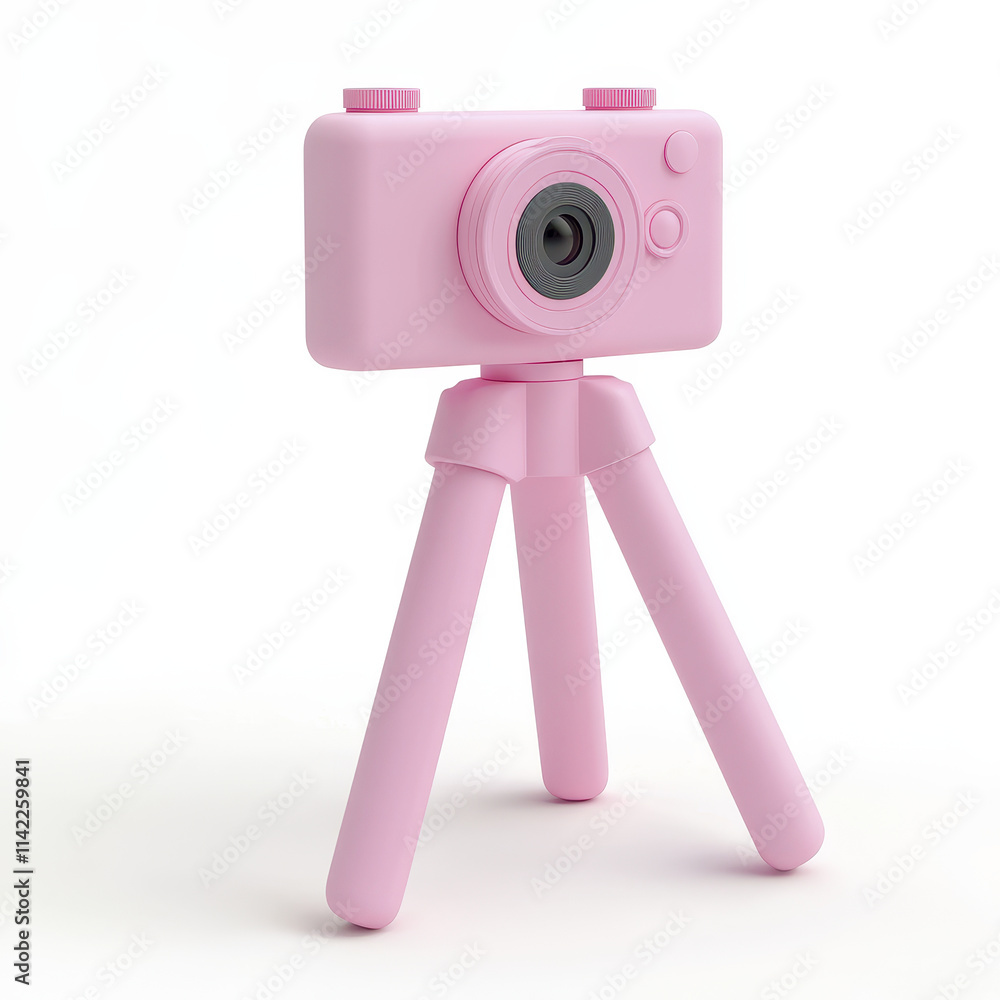 pink camera on tripod, perfect for capturing memories in style pink camera on tripod, perfect for capturing memories in style
