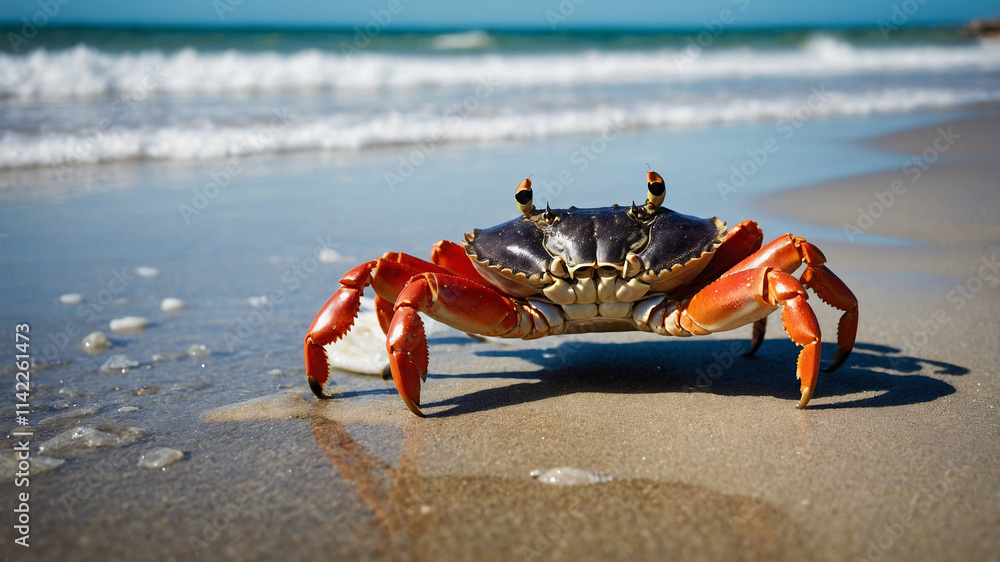 crab on the beach crab on the beach