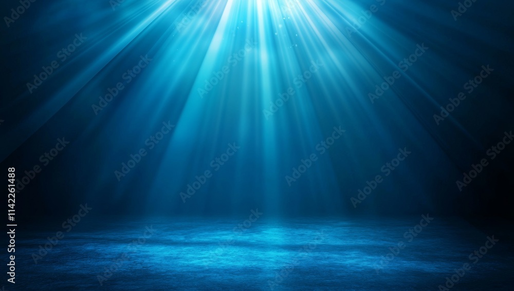 A warm, serene beam of sunlight shines at a tilted angle on a light blue background, producing a peaceful and soft reflection with a summery texture. A warm, serene beam of sunlight shines at a tilted angle on a light blue background, producing a peaceful and soft reflection with a summery texture.