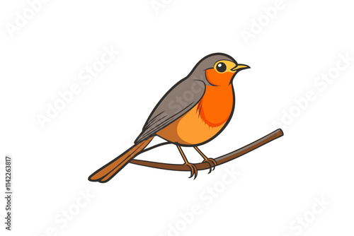 robin on a branch