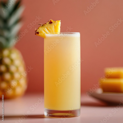 Pineapple Drink Isolated