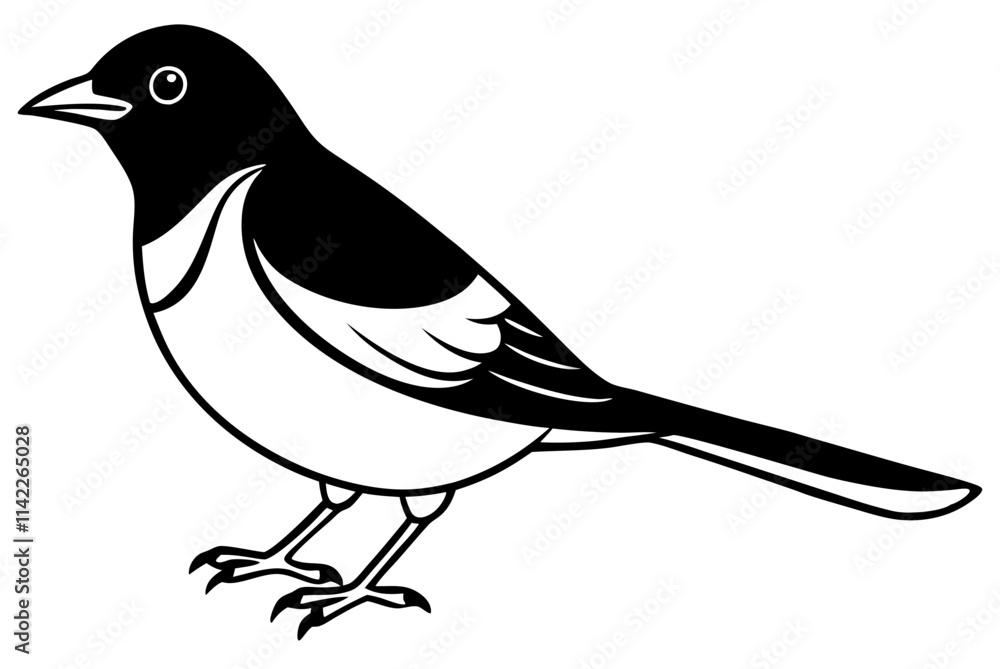 Naklejka premium bird on a branch