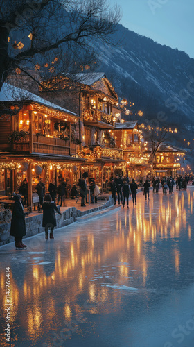 picturesque scene of a froz...