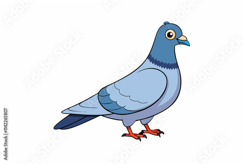 pigeon on white