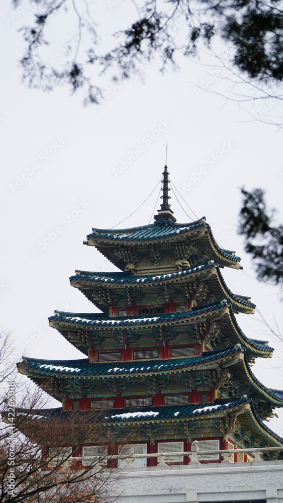 Hyangwonjeong Pavilion at Gyeongbokgung Palace in Seoul, South Korea. Hyangwonjeong Pavilion at Gyeongbokgung Palace in Seoul, South Korea.