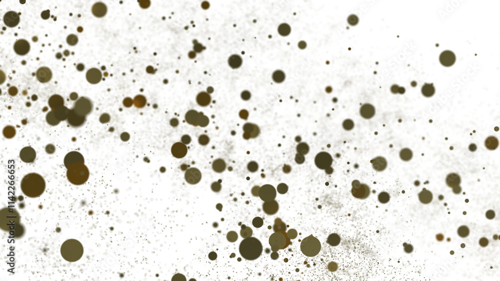 Glittering Spectacle: Captivating 3D Illustration of Glittery gold Confetti Glittering Spectacle: Captivating 3D Illustration of Glittery gold Confetti