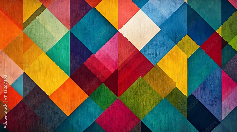 Abstract colorful geometric pattern. (4) Abstract colorful geometric pattern. (4)
