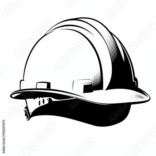Construction Hat Silhouette...