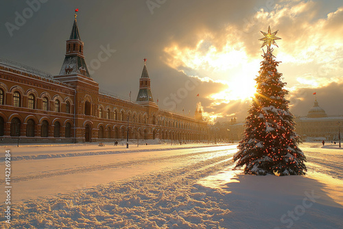 Red Square In Winter
