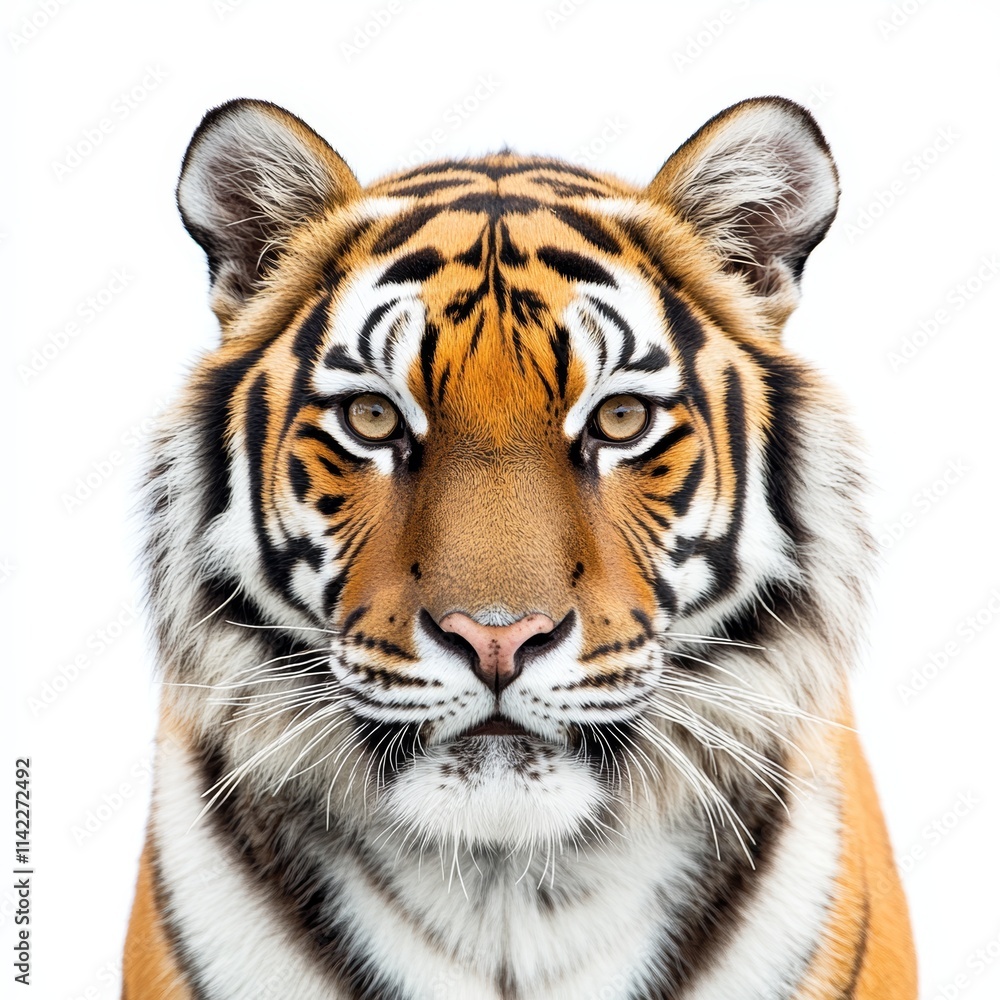 Fototapeta premium tiger isolated on white background