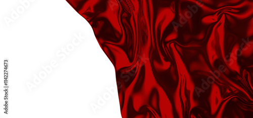 Smooth elegant red cloth on...