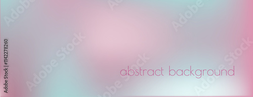 Light blue, pink color vector banner. Pastel gradient sky pattern. Blurred light fuzz colorful gradient background. Vector soft horizontal backdrop