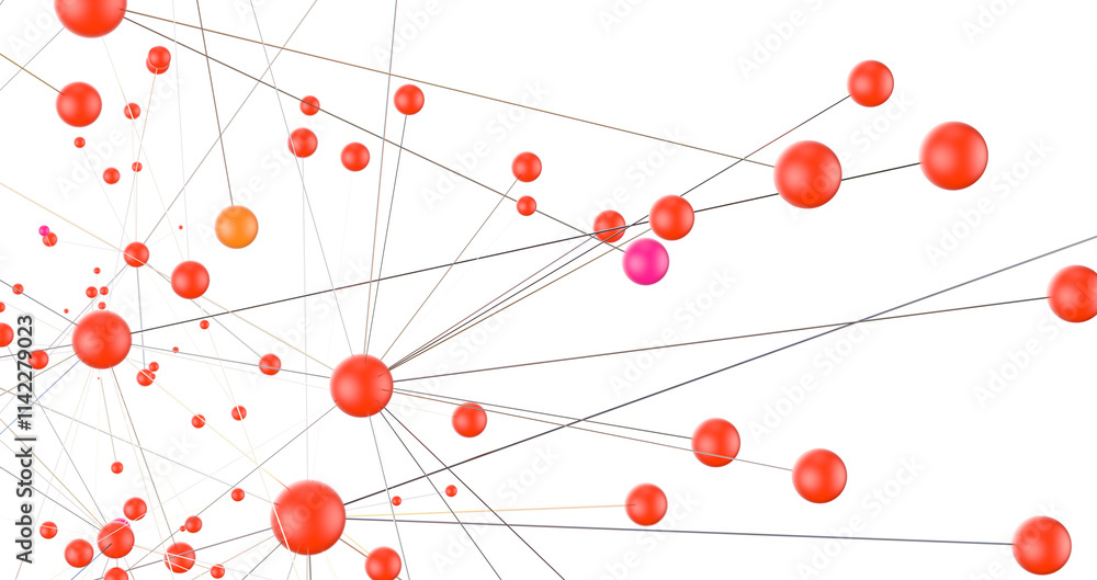 Abstract 3d render, network concept, background Abstract 3d render, network concept, background