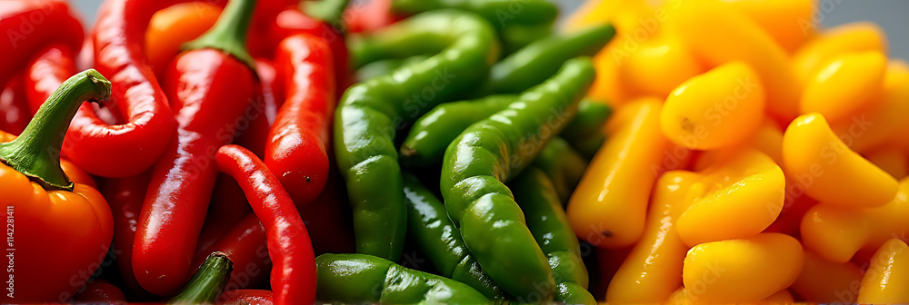 The colorful combination of sliced bell peppers and chillies adds a pop of vibrant color to any dish or meal._00002_ The colorful combination of sliced bell peppers and chillies adds a pop of vibrant color to any dish or meal._00002_