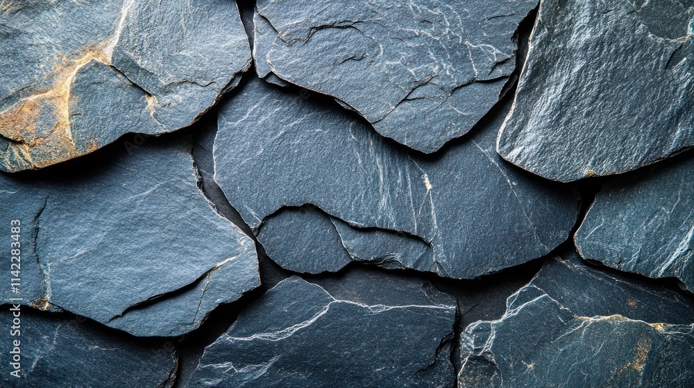 Dark gray slate stone wall texture. Dark gray slate stone wall texture.