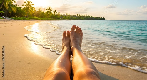 woman on the beach