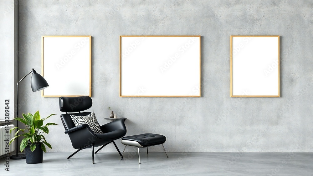 Fototapeta premium interior of a room with a chair