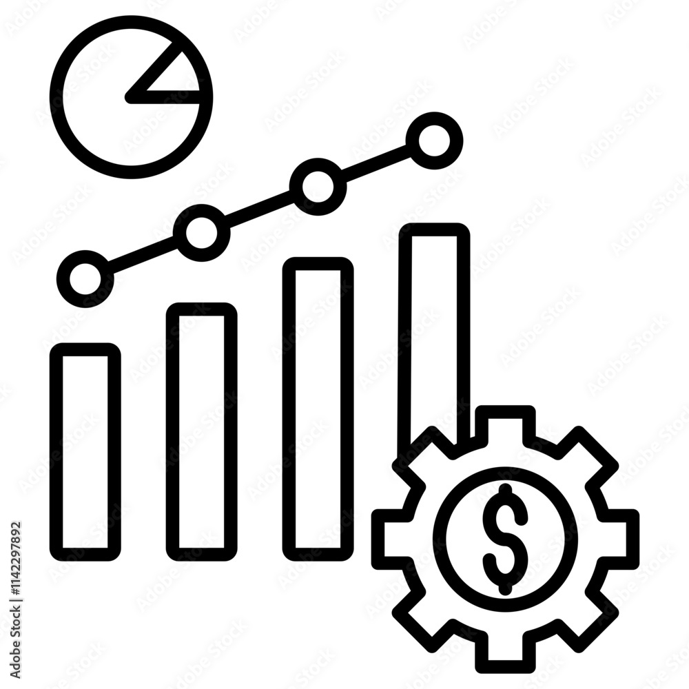 Money Growth icon element for design Money Growth icon element for design