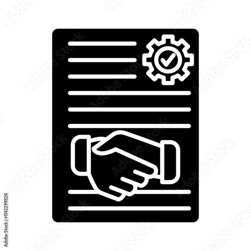 deal agreement icon element for design