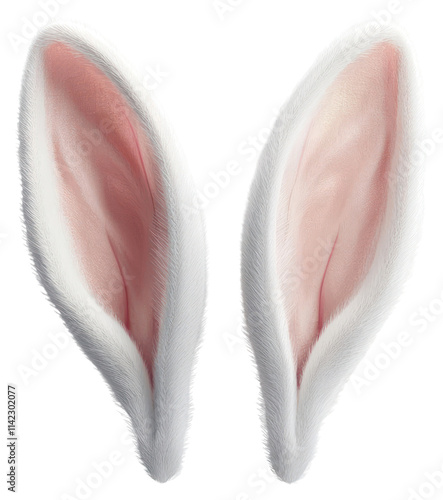 PNG White rabbit ears animal bunny illustration. photo