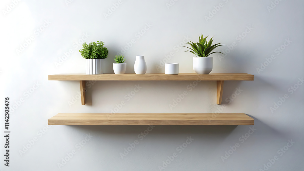 Wall Shelf on a White Background Wall Shelf on a White Background