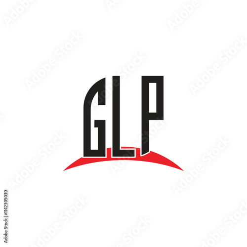 GLP  letter logo design with white background in illustrator, vector logo modern alphabet font
