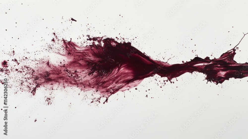 red wine splash or paint effect on white background red wine splash or paint effect on white background