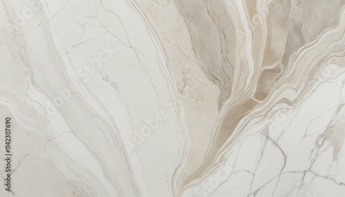 Wallpaper Mural Detailed white marble with faint beige and gray patterns Torontodigital.ca