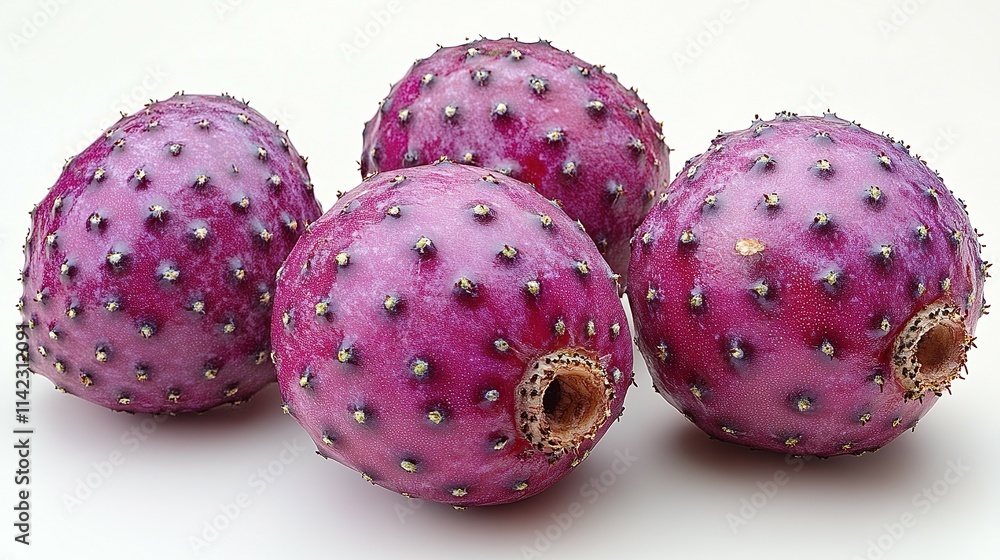 Four Purple Prickly Pears Ready To Eat Four Purple Prickly Pears Ready To Eat