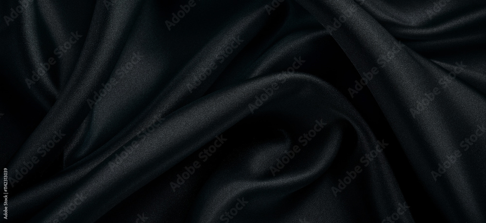 Black fabric background with a cross-sectional texture. Black fabric background with a cross-sectional texture.