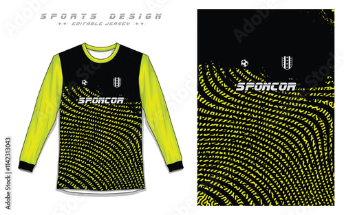 Long Sleeve Jersey, Sports Apparel Vectors Professional Football Jersey Templates