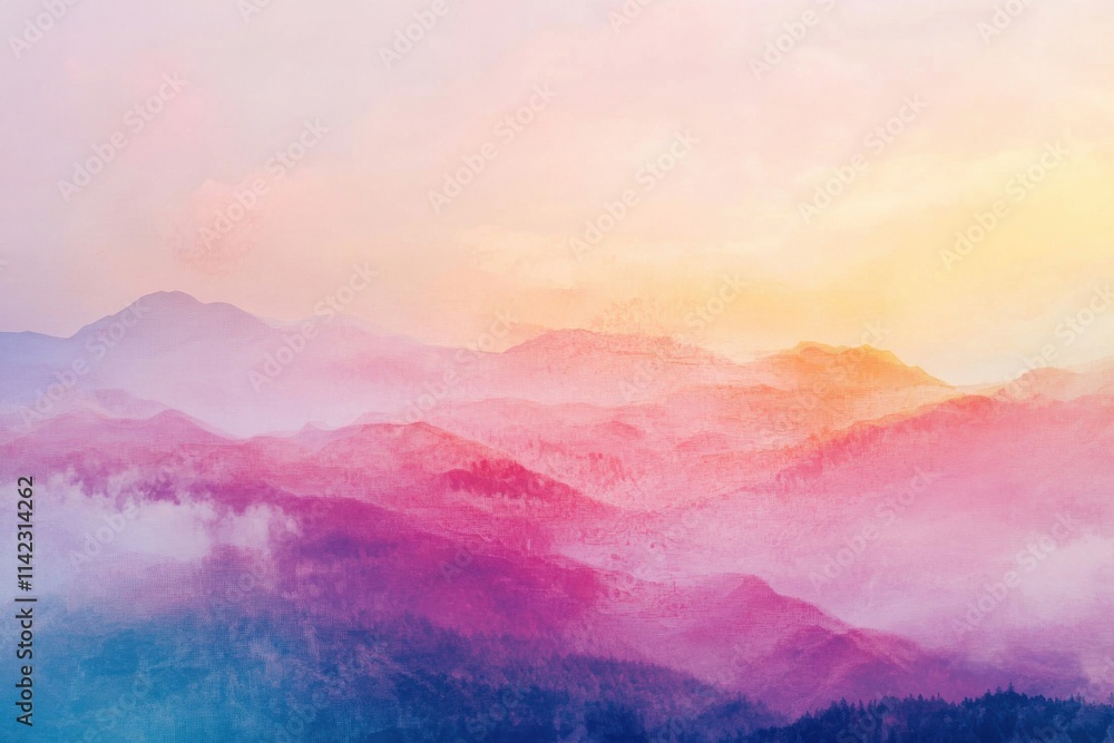 Abstract panorama wallpaper featuring a natural artistic landscape design Abstract panorama wallpaper featuring a natural artistic landscape design