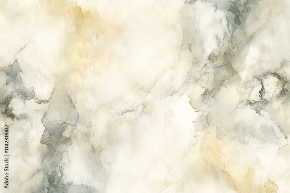 Fototapeta premium Gentle creamy paper surface for watercolors and artwork, subtle marble design layout
