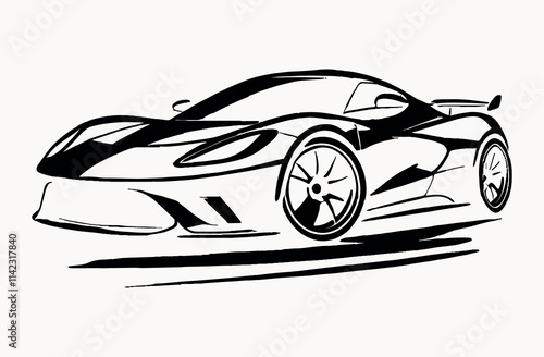 Sports car illustration