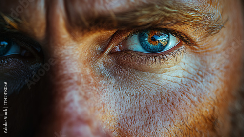 Realistic Photograph Close-Up Persons Face